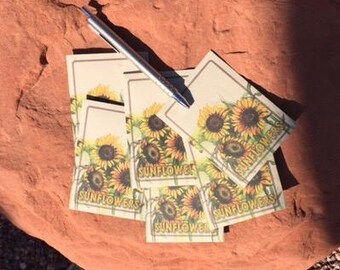 50 Sunflower Seed Packets