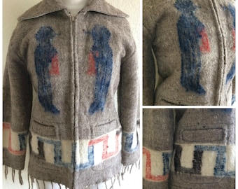 Gorgeous vintage Guatemalan blanket coat !
