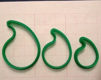Paisley cookie cutter set of 3