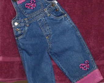 Denim Overall With Embellishment Embroideries