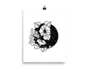 Moon Flowers 8 x 10 Print
