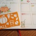 Fall themed Stencils for bullet journal bujo planner bible art journaling
