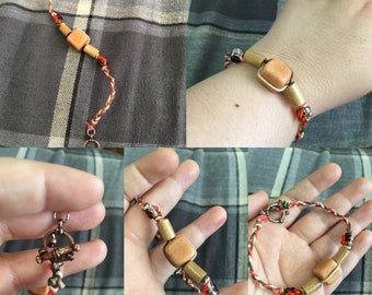 Red Earth Woven Bracelet