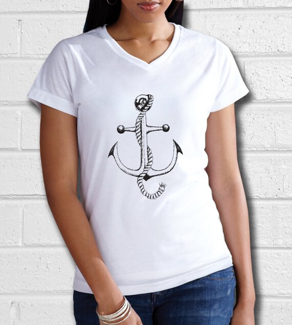 Womens Nautical clothing Anchor Shirt Nautical Shirt Anchor