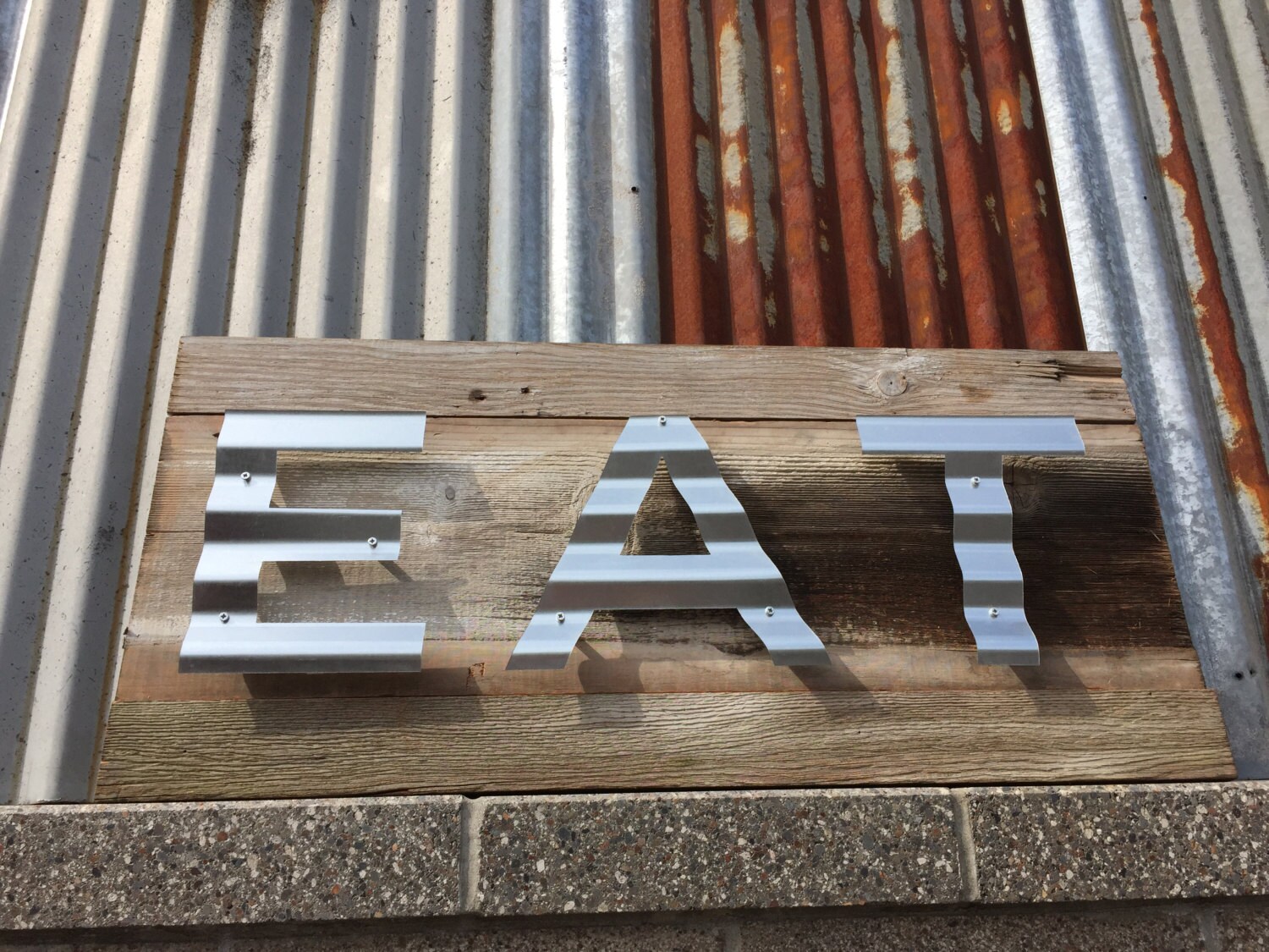 Barn Wood Signs Reclaimed Wooden Eat Sign Rustic Ampliar