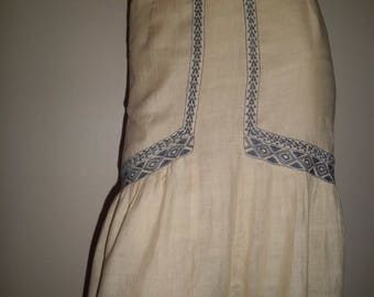 IRO t36 stowed white lightweight silk skirt