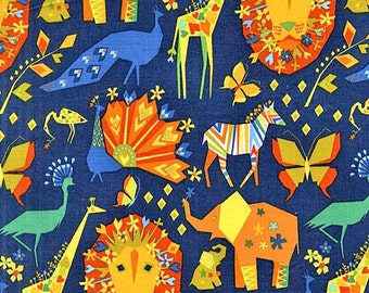 ORIGAMI OASIS design by Tamara Kate for Michael Miller fabric, DIY project, cotton fabric, fabric by yard, kids fabric
