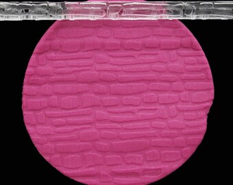 6.5 inch Cobblestone Fondant Gumpaste Embosser/Rolling Pin