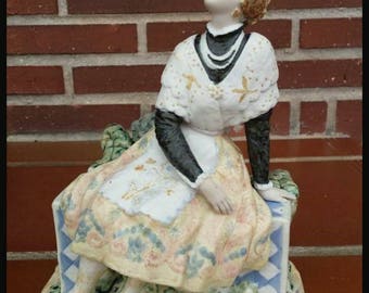 Antique Porcelain Fallera
