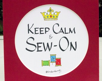 Keep Calm Sew On