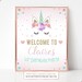 Unicorn Welcome Sign Unicorn Party Sign Unicorn Party Decor