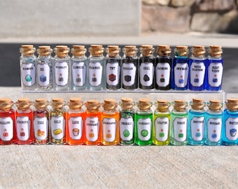 Set of 20 Medium Gaming Minecraft Potions and Potion Ingredients