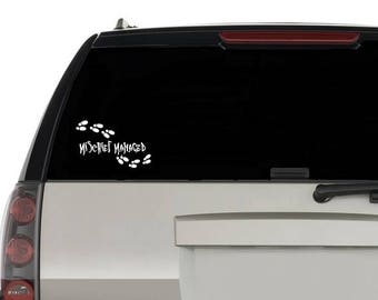 Mischief Managed Window Decal Mischief Managed Computer Laptop Decal Harry Potter Quotes decal Mischief Managed decal Harry Potter Car Decal