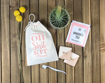 Hangover Kit Bags - Custom Oh Shit Kit bags - Bachelorette Party Favor - Custom Bachelorette Party Bags - Bachelorette Hangover Kit Bags