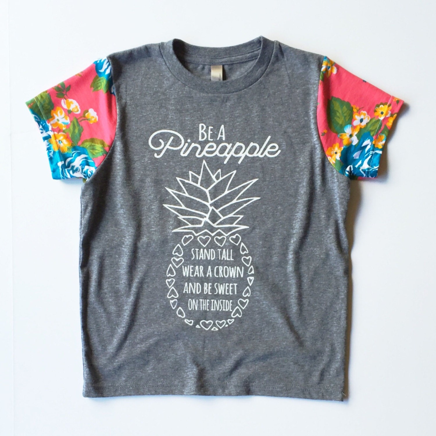 Pineapple TShirt Kids Teen Be A Pineapple Stand Tall Wear