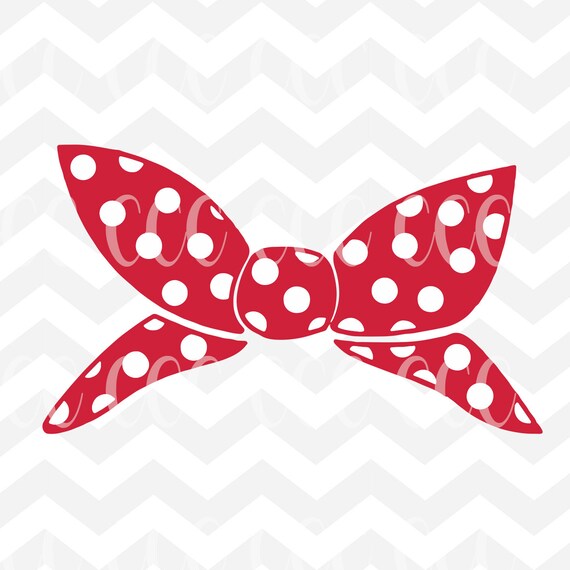 Download Red & White Polka Dot Bandana Headband SVG Cutting File