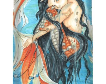 Original Artwork Mermaid or Custom Phone Case