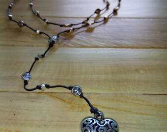COLLAR CORAZON LABRADO 50 cm 05