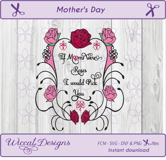 Download Rose frame mom mom quote svg Mum svg Roses svg Flower svg