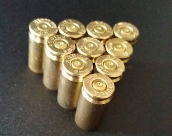 Set of 10 9mm Spent Bullet Shell Casings