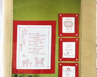 Christmas Prayer RedWork by Bird Brain Designs #300