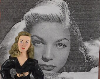 Lauren Bacall Golden Hollywood Movie Star Celebrity Doll Miniature
