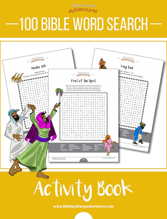 100 bible word search puzzles printable activity book