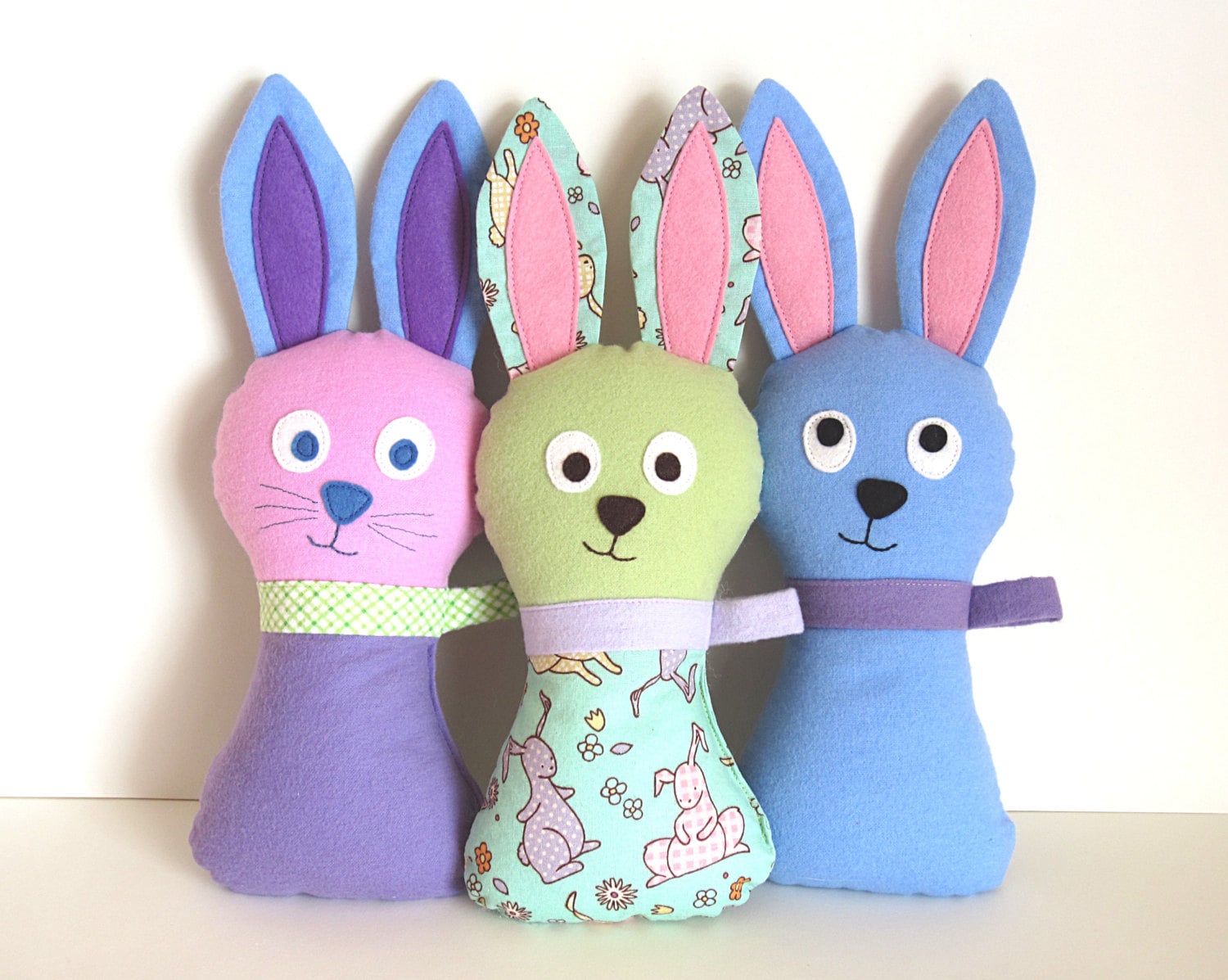Stuffed Bunny Pattern Hoppy Loppy PDF Sewing Pattern Soft