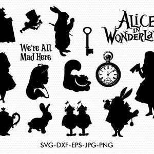 Alice wonderland svg | Etsy