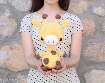 PATTERN: Cuddle-Sized Giraffe Amigurumi, Crocheted Giraffe Pattern, Giraffe Toy Tutorial, PDF Crochet Pattern, Português, Deutsche, Español