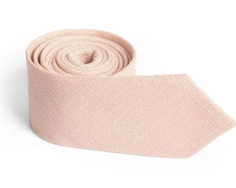 Champagne Cream Blush Tie Men's skinny Champagne Cream Blush tie Wedding Ties Necktie for Men FREE GIFT