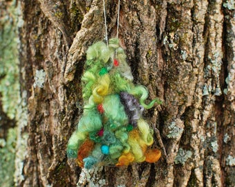 Tree, Needle Felted, Ornament, Handmade