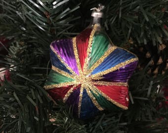 Vintage blown glass ornament