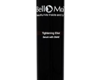 Bello Moi Tightening Elixir Skincare / Natural Skin Care Serum with DMAE, Hyaluronic Acid, GABA and Aloe Vera