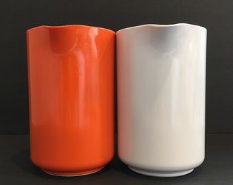 Rosti Pitcher Utensil Holder Vintage Rosti Melamine Denmark Danish Modern Design by Erik Lehmann One Litre Pitcher