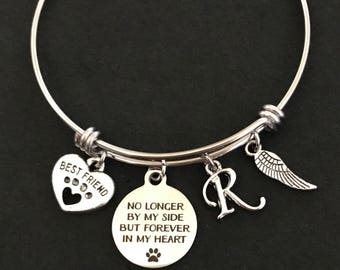 Loss of Dog Gift Personalized Dog Memorial Bangle Pet Loss Gift Pet Sympathy Gift