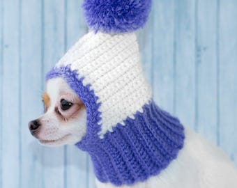 Funny Dog Hat Cozy Crochet Dog Hat Warm Knitted Dog Hat Puppy Chunky Hat Small Winter Dog Hat Dog Costume Knit Dog Clothes Dog Hats For Dogs