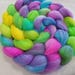 Merino/Baby Alpaca/Silk Roving-50/30/20-Hand Dyed/Painted - 4 oz