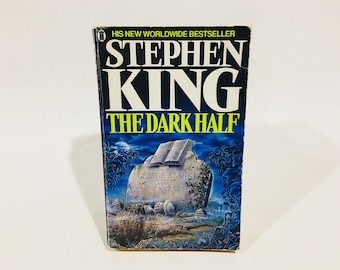 Vintage Horror Book The Dark Half by Stephen King 1990 UK Edition Paperback