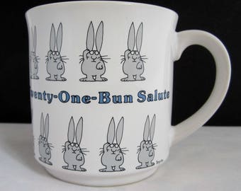 Sandra Boynton A TWENTY-ONE-BUN Salute Coffee Mug Cup Japan