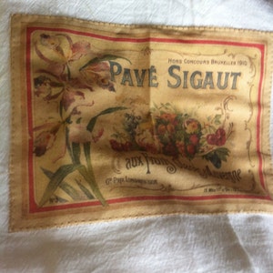 French Flowers perfume 100% cotton flour sack tea towel