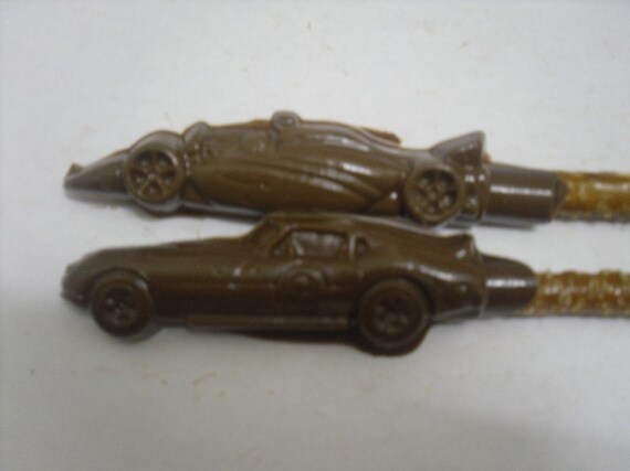 Racecar chocolate covered pretzel rods