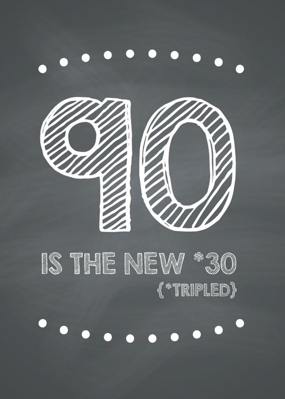 Funny 90th Birthday Card Printable