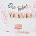 One Today Birthday Kit - Birthday In A Box - Happy Birthday Banner Bunting - Pink First Birthday | 1st Birthday Backdrop Balloons Decoration
