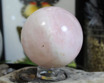Rose Quartz Sphere, Crystal Ball, Crystal Sphere, Rose Quartz, Love, energy, Gemstone Ball