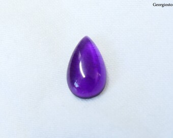 Gem Quality Purple Amethyst Teardrop Cabochon - Polished Natural Amethyst Loose Gemstone Cabochon - 12.5 x 8 mm