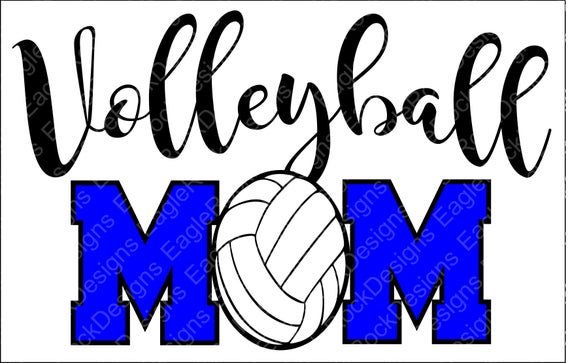 Download Volleyball Mom SVG DXF EPS Png Cut File Volleyball