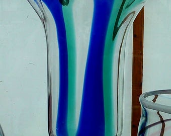 Large Lars Helston for Orrefors Butterfly Vase