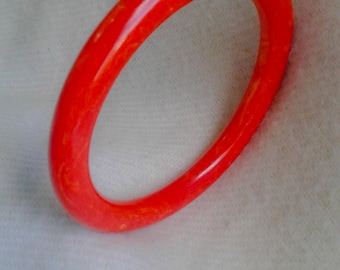 Cherry Red BAKELITE Bangle bracelet FREE SHIPPING!!