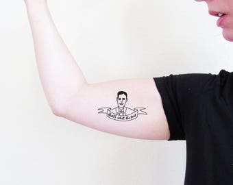 Michael Scott Temporary Tattoo, Thats What She Said, Quote Tattoo, Fake Tattoo, The Office, Novelty Gift, Funny Quote